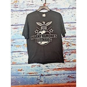 VTG TAG FRUIT OF LOOMS RAMONES MEN'S BLITZKRIEG SZ M BLK